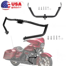 Gloss Highway Engine Guard Bar &Fairing Support For Harley Road Glide 2015-later