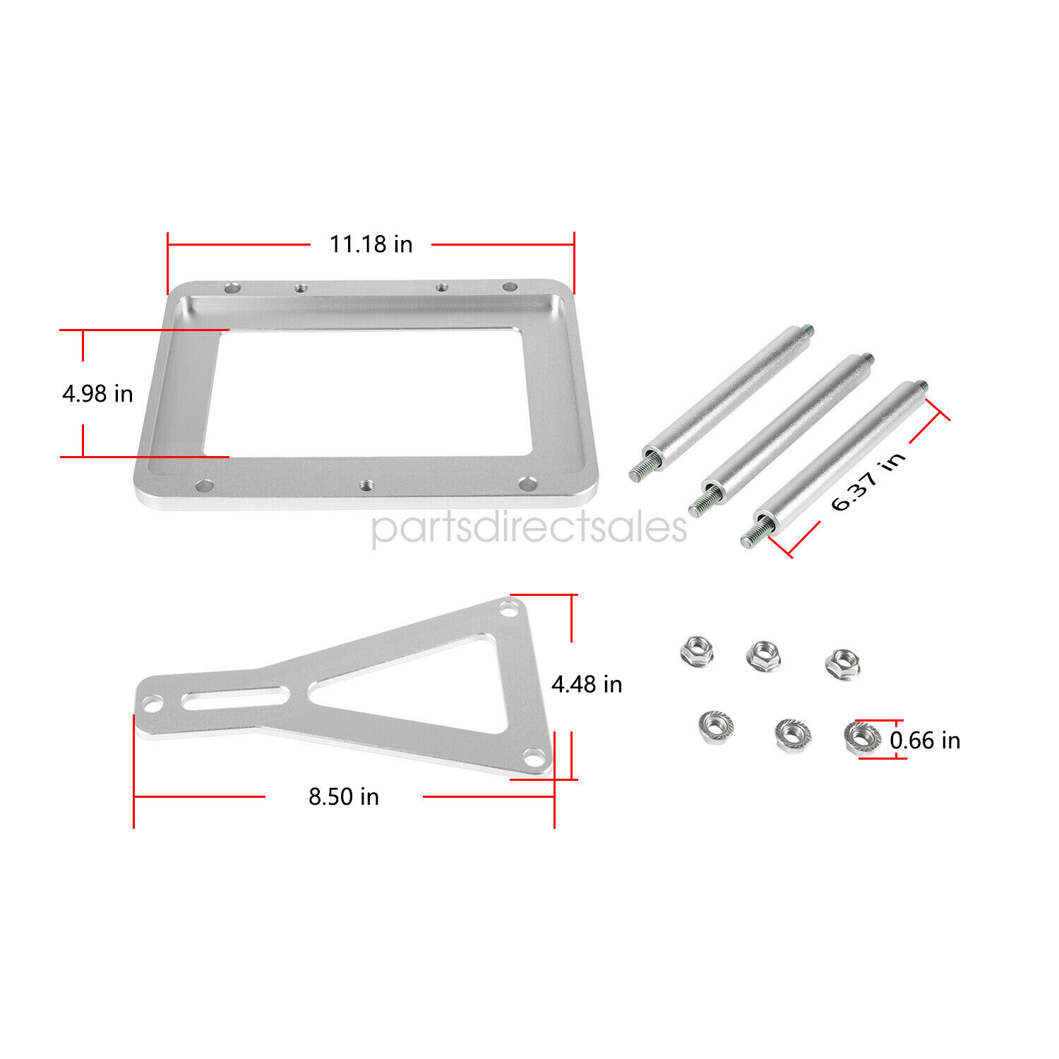 Universal Billet Battery Tray Hold Down Trunk Relocation Box 551181 eBay
