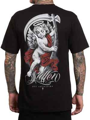 Sullen Art Collective True Artist Pin Up Tattoo Men's Standard Tee RED ANGEL