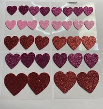 32 Piece Assorted Valentines Day Heart Stickers
