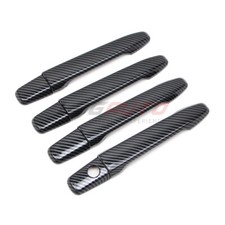 For Mitsubishi Lancer Ex Evolution X 2008-17 Carbon Fiber Look Door Handle Cover For Mitsubishi Lancer Ex Evolution X 2008-17 Carbon Fiber Look Door Handle Cover