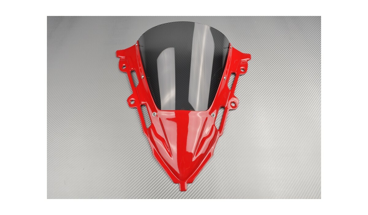 Bulle Teintée Rouge Double Courbure pour Moto HONDA CBR 650 R 2019-2021