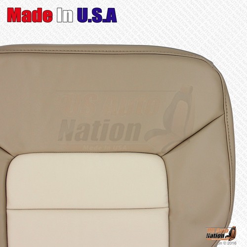 2005 2006 Ford Expedition REAR Driver & Passenger Bottoms Leather Seat Cover Tan - Picture 2 of 7