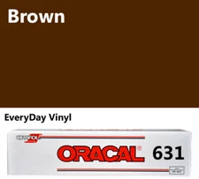 12"x5'- Brown Matte Oracal 631 Exhibition CAL Vinyl Roll Adhesive Vinyl