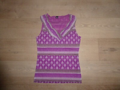 S.OLIVER SELECTION Chiffon Bluse Schlupfbluse Stretch Ärmellos Gr.40 *w.NEU* R0