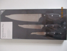 WMF MESSER-SET KÜCHENMESSER KOCHMESSER, 3-TEILIG, SPITZENKLASSE PLUS STAHL