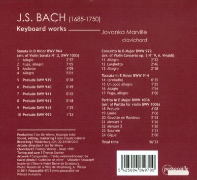 J.S Bach Keybord Works ラミン・バーラミ クラシック CD J.S Bach Keybord Works ラミン・バーラミ クラシック CD JS