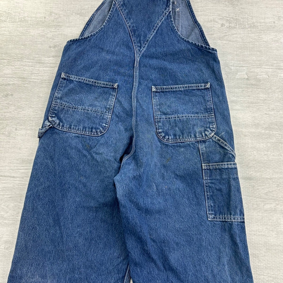 Vintage 90s Carhartt Overalls Size 34x28 Blue Carpenter
