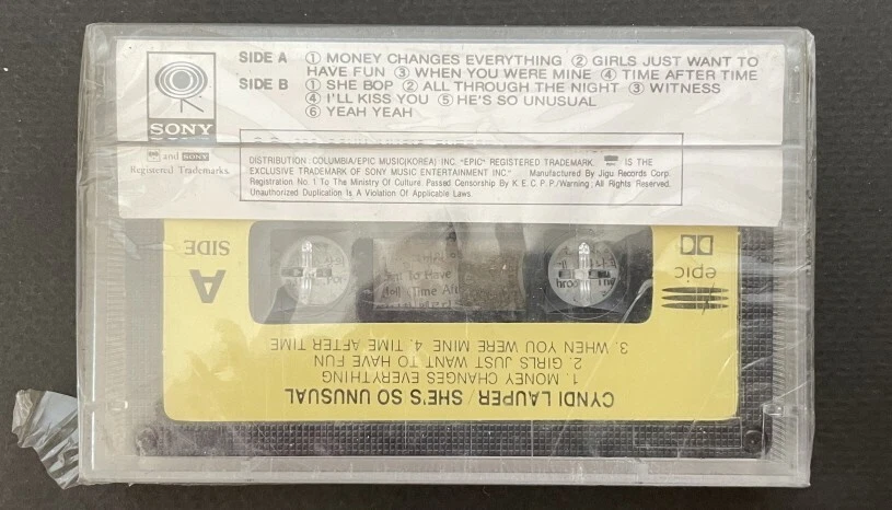 CYNDI LAUPER-SHE'S SO UNUSUAL 1989 KOREA CBS FIRST PRESS CASSETTES SEALED - Image 2 of 3