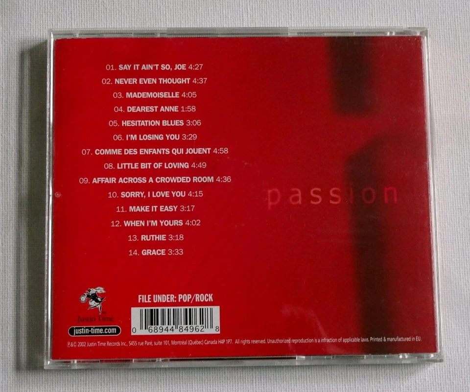 Murray Head - Passion (CD - JTR 8496-2 / 2002) - Bild 2 von 3