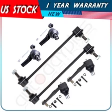 For 1995-1998 Mazda Protege 6Pcs Lower Ball Joints Steering Sway Bar Tie Rod End