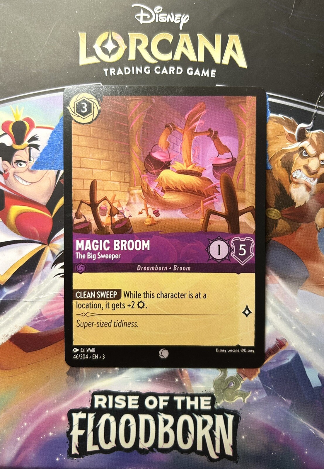 MAGIC BROOM-The Big Sweeper Disney Lorcana:Into the Inklands #46/204 Nonfoil NM