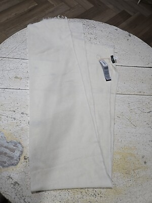 Cashmere Italy First Class Mens 3747 White Twill Scarf