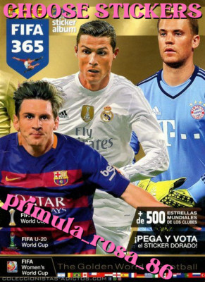 PANINI CHOOSE MISSING FIGURES FIFA 365 2015 2016 MANCOLISTA 1 - 310