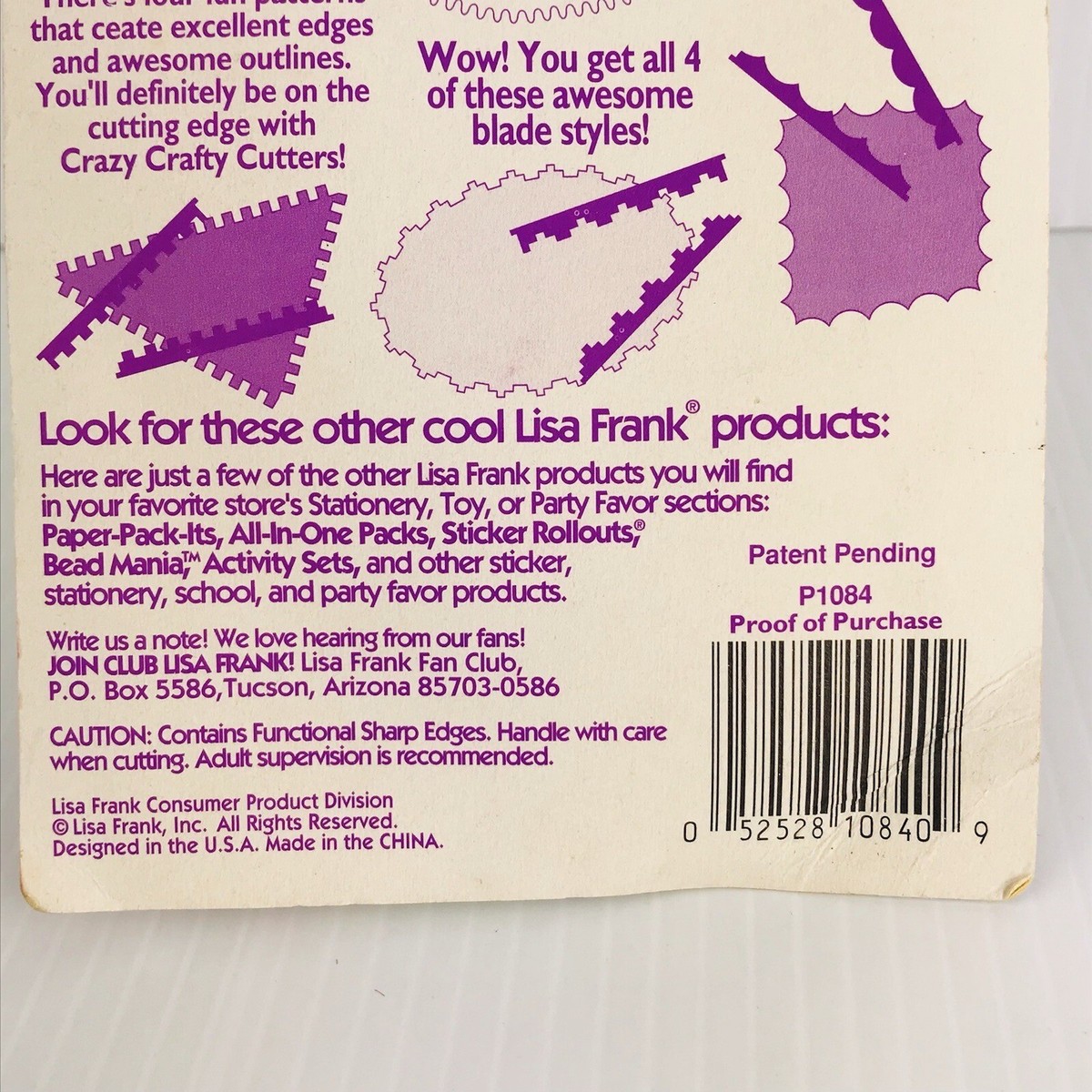 Lisa Frank Scissors Crazy Crafty Cutters Vintage 1990s 4