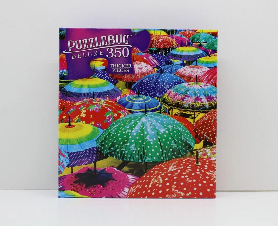 350 Pieces Jigsaw Puzzle Colorful Patterns Umbrellas 20 X 12 Puzzlebug Deluxe - Image 2 of 3