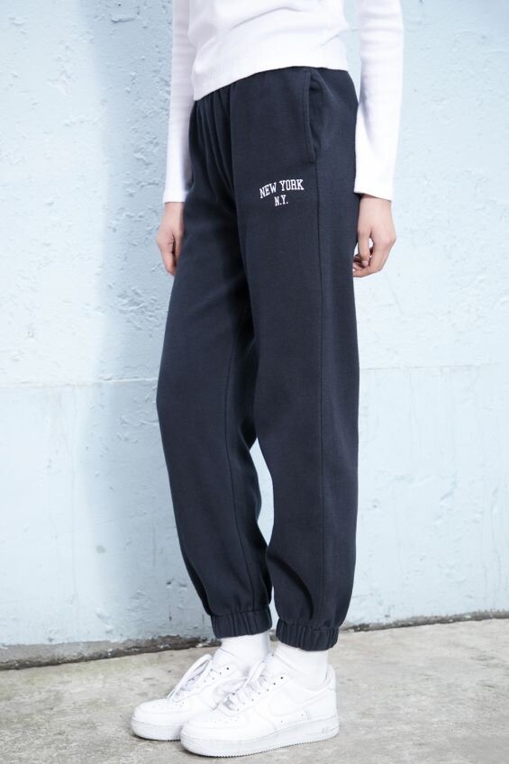 brandy melville high rise navy blue 