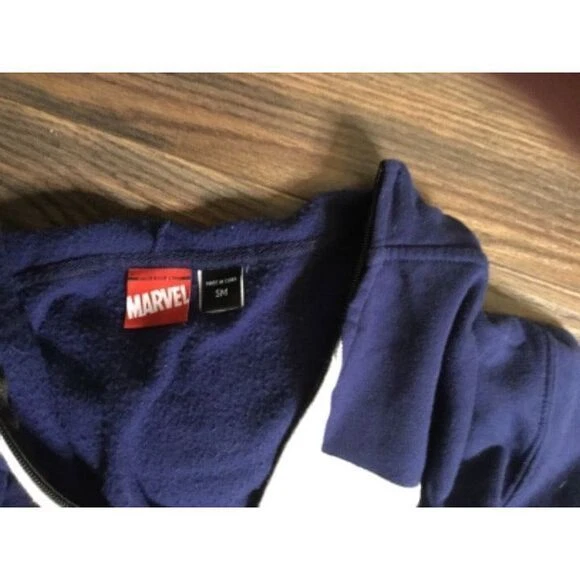 Marvel Capitán América Hombre Sudadera con Capucha S