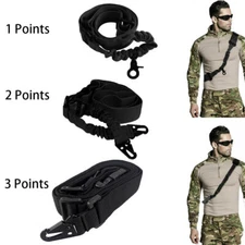 Tactical 1/2/3 Point Rifle Sling Gun Strap Molle System Adjustable Guns Slings
