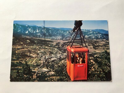 SKYWAY CABLE CAR ESTES PARK VILLAGE COLORADO VINTAGE POSTCARD;CO15