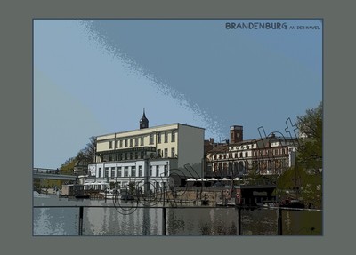 Kunstkarte | Ansichtskarte Brandenburg an der Havel | eigene Kreation | 20er Set
