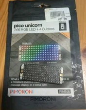 Pico Unicorn LED Matrix With 4 Buttons - PIM546