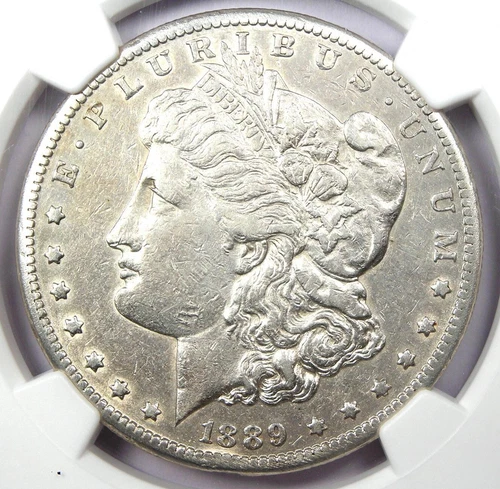 1889-CC Morgan Silver Dollar $1 Carson City Coin - Certified NGC AU Details