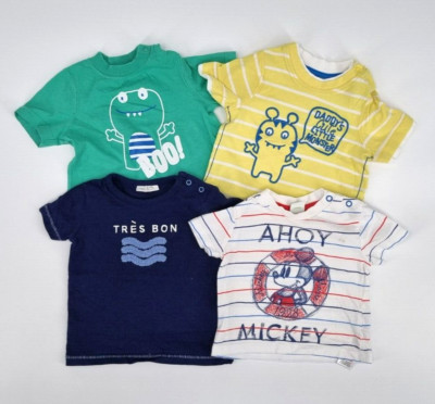 4x T Shirt - DISNEY / NEXT / MOTHERCARE Gr.62/68 (3-6 Monate) 100% Baumwolle !!
