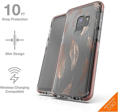 Gear4 Victoria Cover Per Galaxy S9+ Con Tecnologia D3O – Fantasia Piume - 3