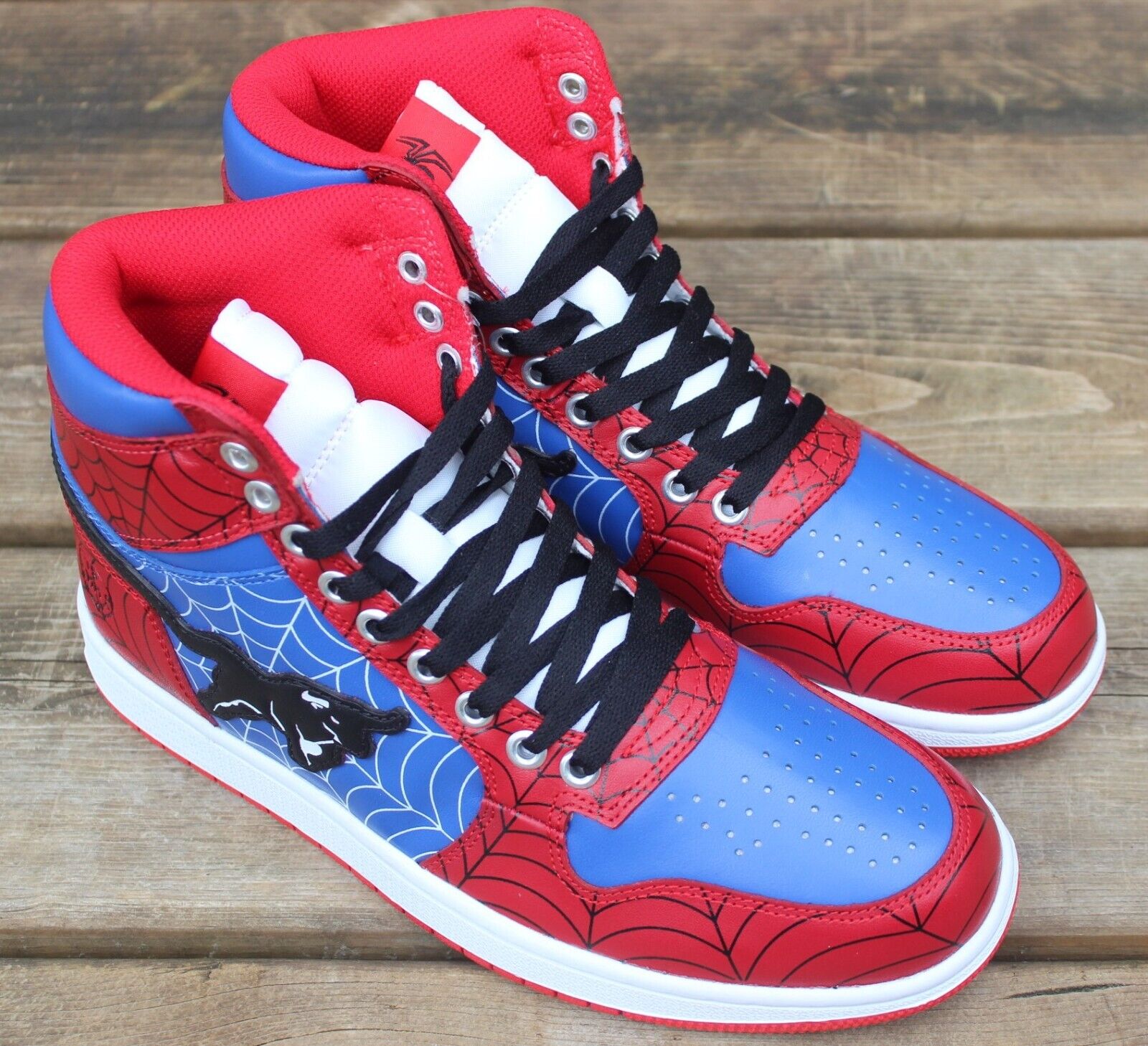 Air Stampede 1 Jordan Spiderman Red Black Blue White Chicago Retro Men&#039;s 8 | eBay