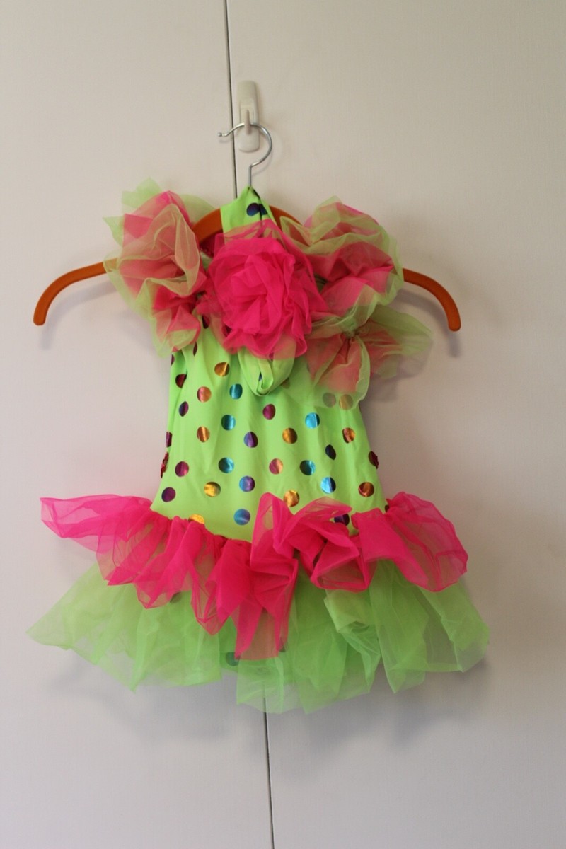 pink and green tutu dress Girl's LEO'S Size SC Ballet Dance Costume Competition 0324262for129offer