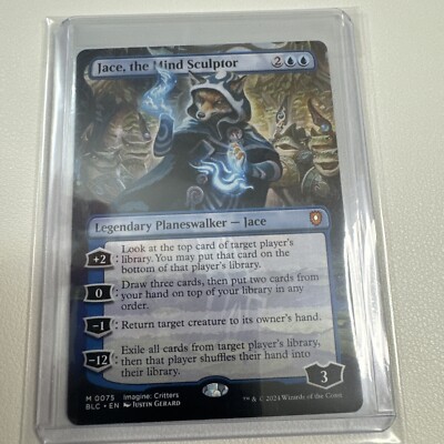 Jace, The Mind Sculptor Borderless (NM Non-Foil) BLC-0075 Mythic