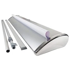 33 ½" Wx 65-90"H, Premium Retractable Banner Stand  (Stand Only）