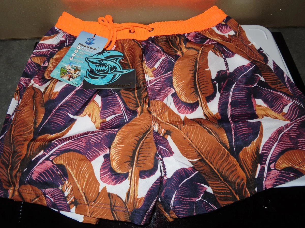 Short De Bain Shark One Imprimé Floral - Taille XL Homme - Neuf Avec étiquettes