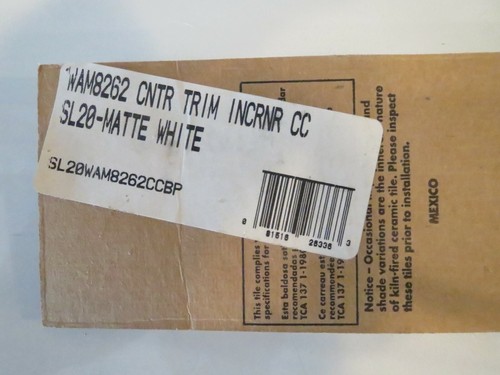 DE COLECCIÓN CONTADOR DE AZULEJOS AMERICAN OLEAN AJUSTE BLANCO MATE 2"" x 2"" 10 TARJETAS DE 2 - Imagen 4 de 4