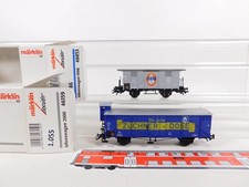 Märklin Initié H0 AC 2x Chariot Années 1998/48853 2000/46159 S. Box #EL490-0 ,