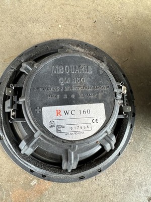 *Rare MB Quart R W C 160 Speakers 6.5 QM 160 GERMANY
