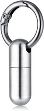 Small Pill Case Keychain Portable Waterproof Titanium Pocket Pill Organizer Tiny