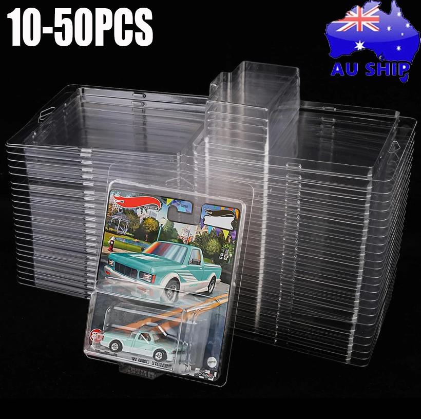 10-50PC Clear Protector Case Clamshell For Hot Wheels Premium Car Culture Series