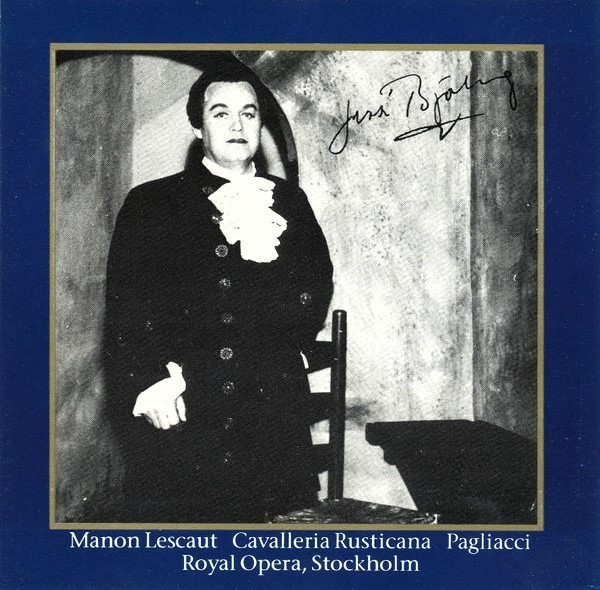 Jussi Bjorling Live Stockholm 1954-1959 Manon Lescaut etc Bluebell CD (1990)