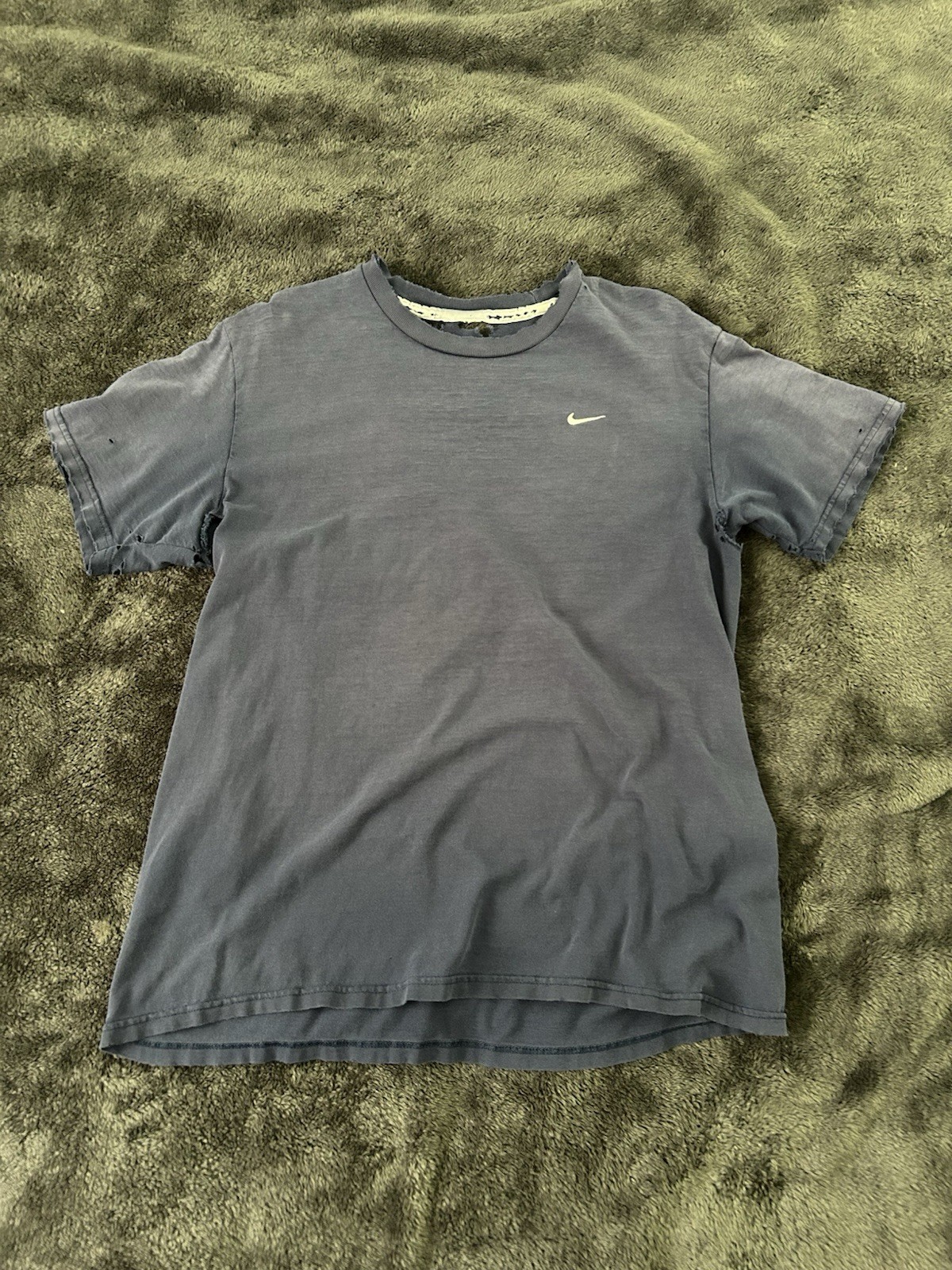 Distressed navy blue Vintage Nike tee size large