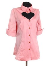 Vivienne Westwood 2016 Red Label Heart Collar Pink Shirt, Size 44