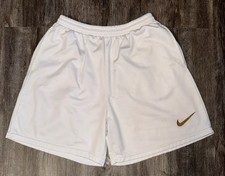 Nike Men s White Mesh Athletic Shorts L Drawstring Elastic Waist Gym