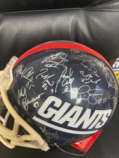 New York Giants 1986 Autograph full size football helmet