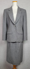 Pendleton Womens Gray Wool Skirt Suit Size 12 / 14