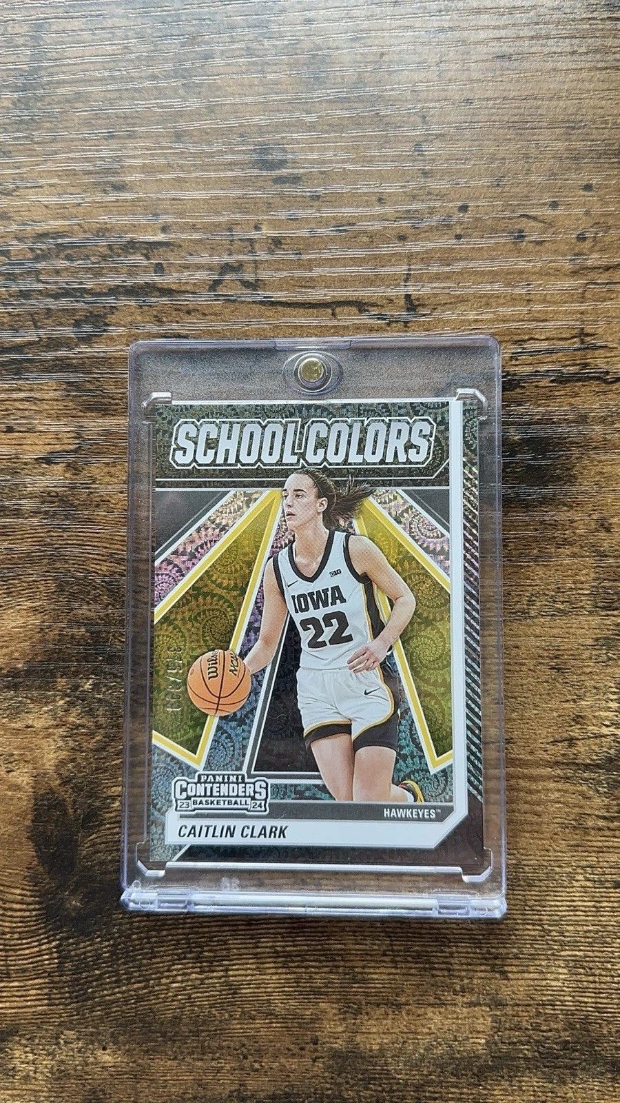 2024 Panini Caitlin Clark Collection School Colors Vortex /399