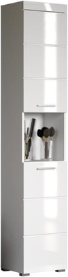Trendteam Smart Living - Amanda - Hochschrank - Weiß Hochglanz - Badezimmerschra