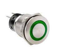 Druckschalter Mit Led-Anzeige, 12/24 V – GrüN