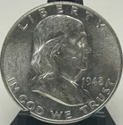 (Lot) 1948,1949,1950,1951 & 1952 P Franklin Half Dollars Nice And Frosty