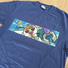 Dexter’s Laboratory Cartoon Network Box Logo MODERN T-shirt Navy